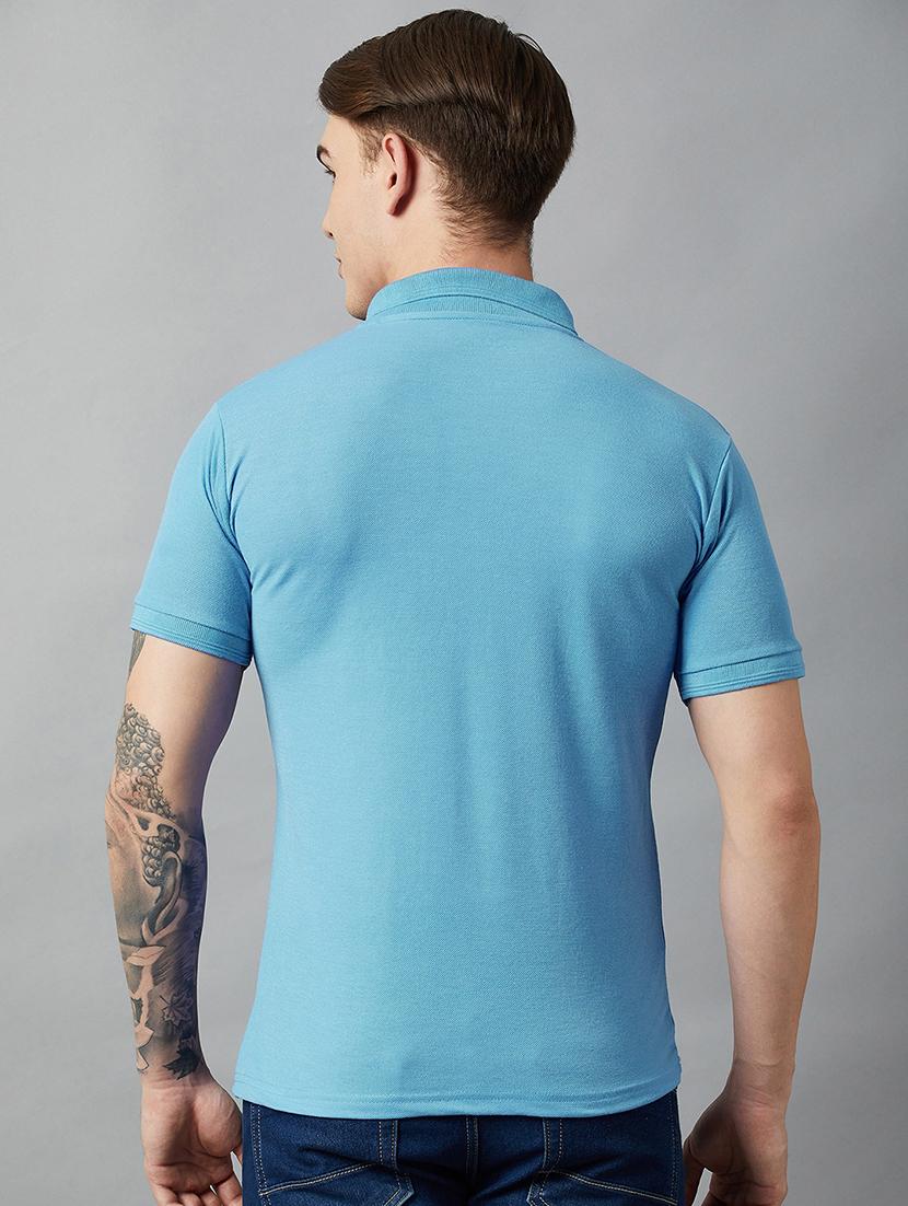 men short sleeves plain polo t-shirt - 21664138 - Standard Image - 2