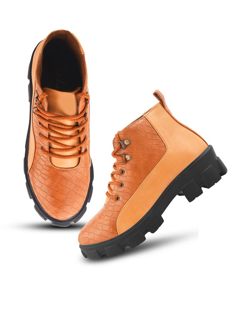 women tan lace up ankle boot - 21664355 - Standard Image - 2