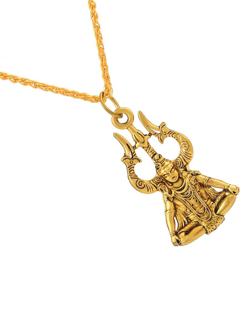 men sacred idol pendant with chain - 21664899 -  Standard Image - 2