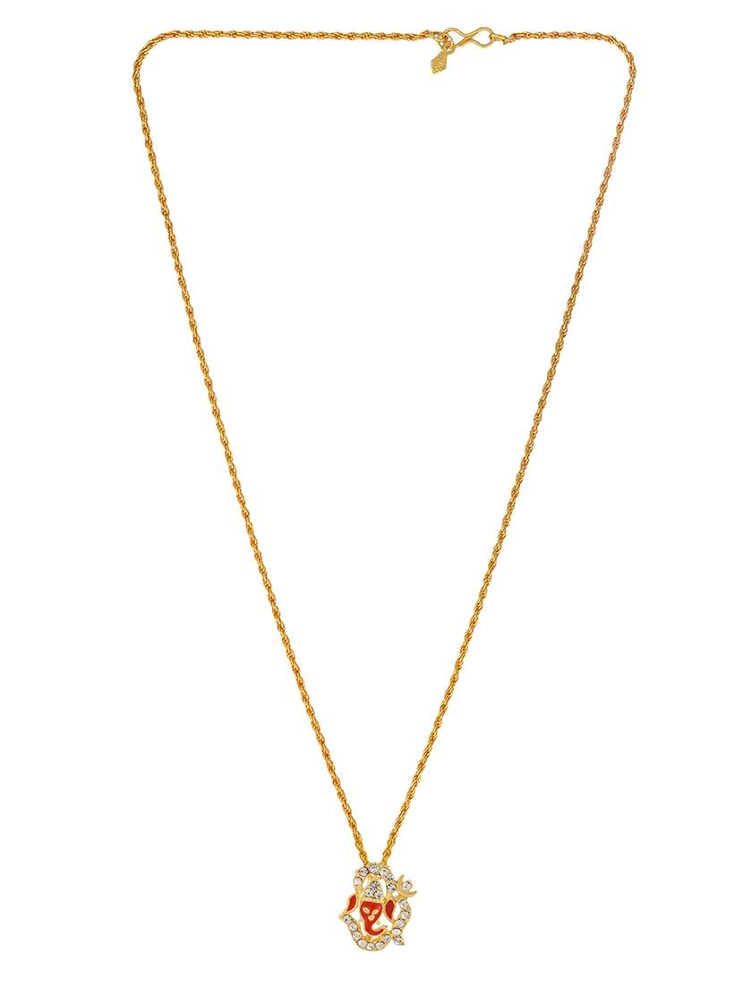 men sacred idol pendant with chain - 21664902 -  Standard Image - 2