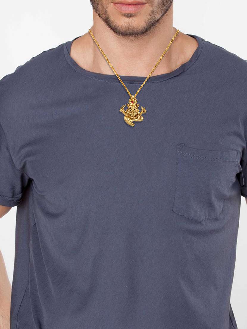 men sacred idol pendant with chain - 21664903 -  Standard Image - 2