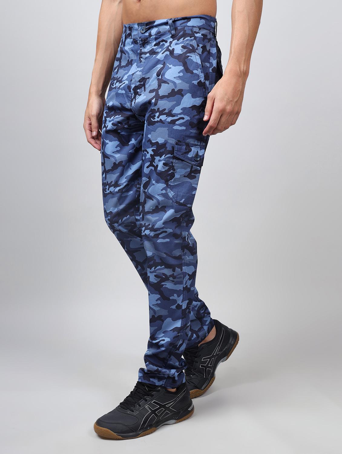 men mid rise camouflage printed cargo - 21665002 - Standard Image - 2