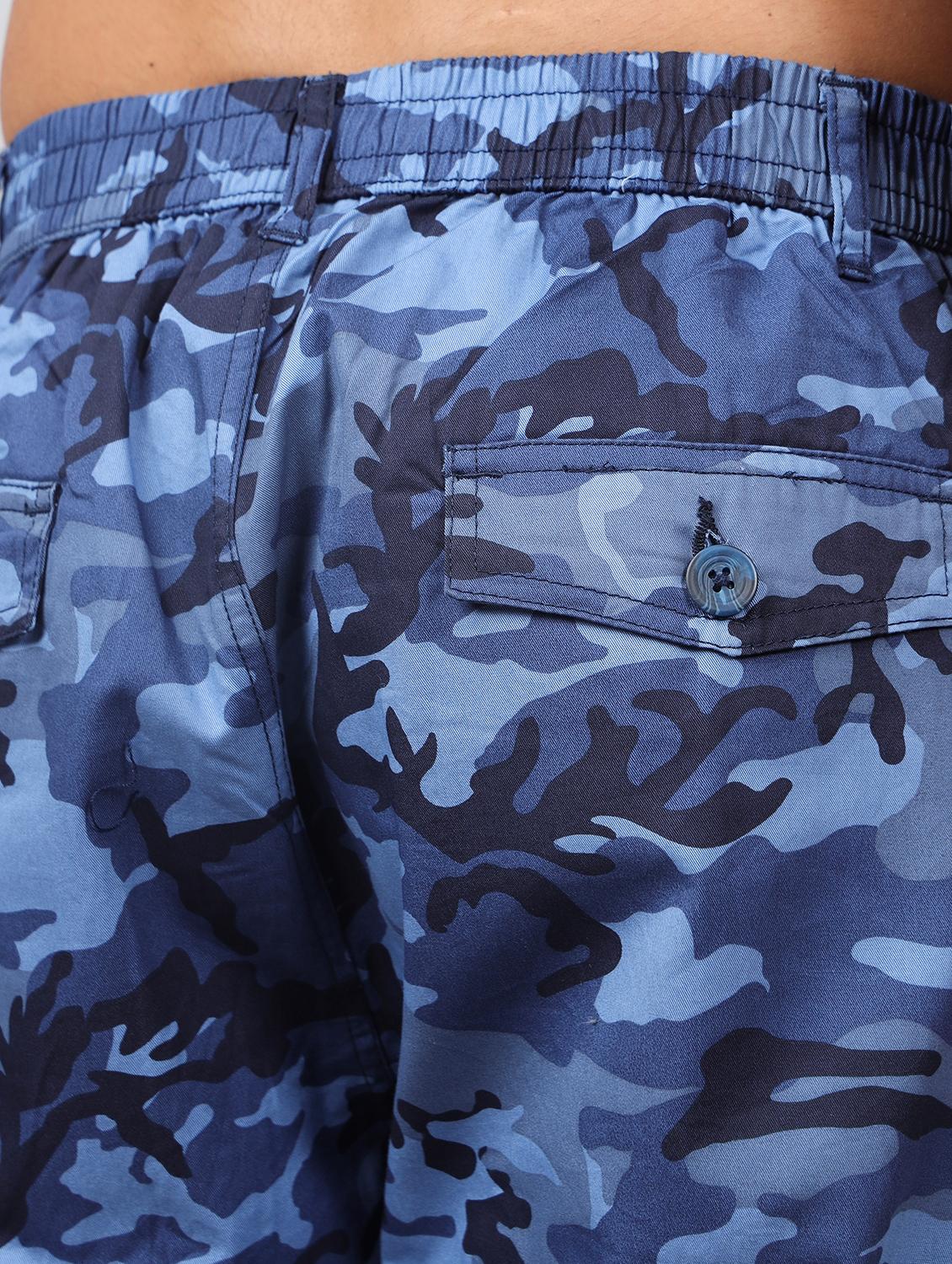 men mid rise camouflage printed cargo - 21665002 - Standard Image - 7