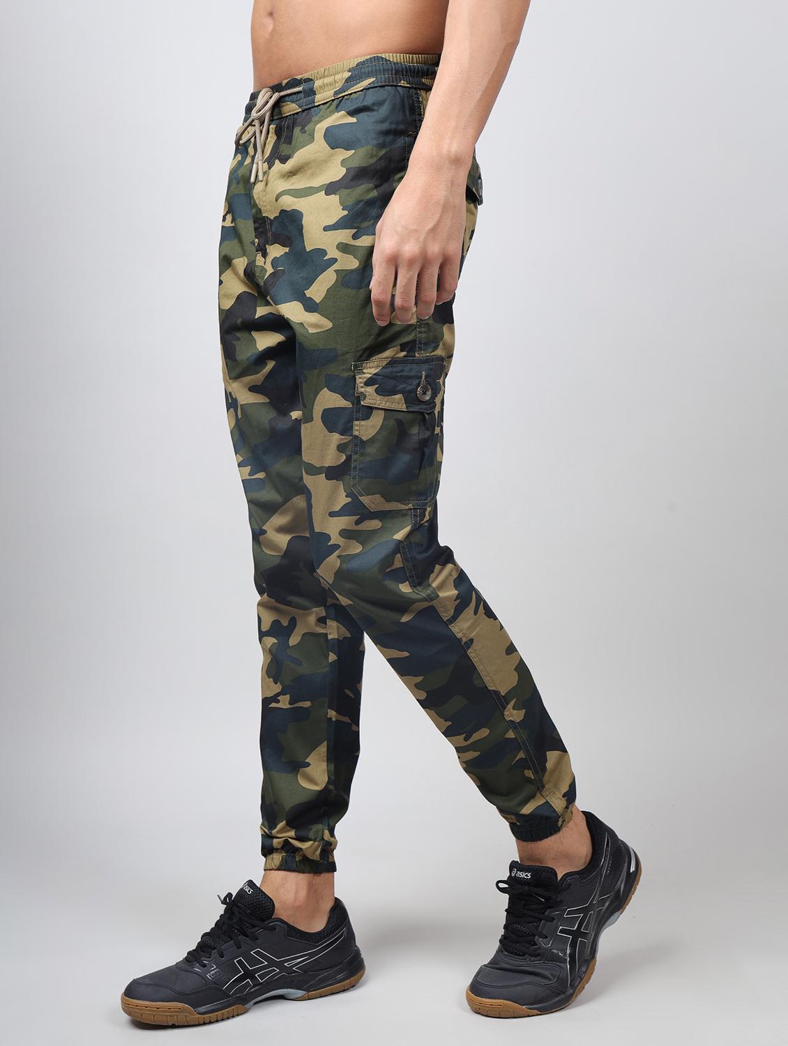 men mid rise camouflage printed jogger - 21665070 - Standard Image - 2