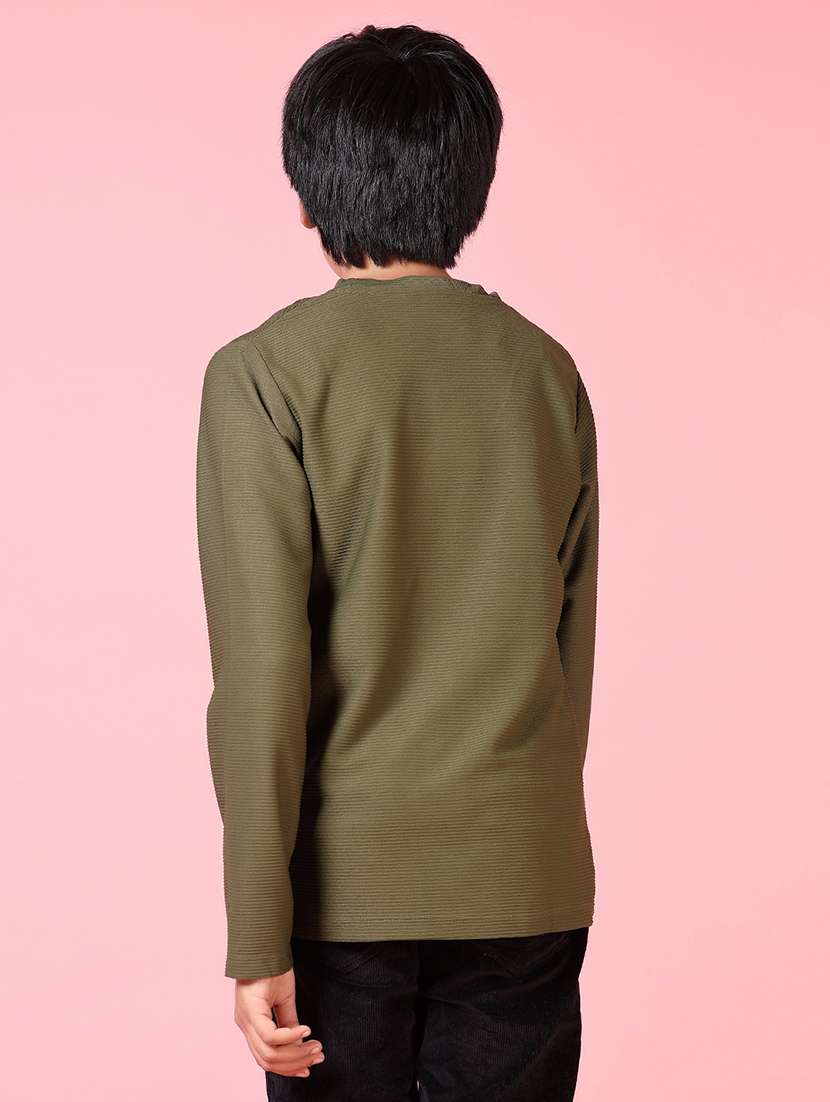 boys long sleeves plain t-shirt - 21665103 -  Standard Image - 2