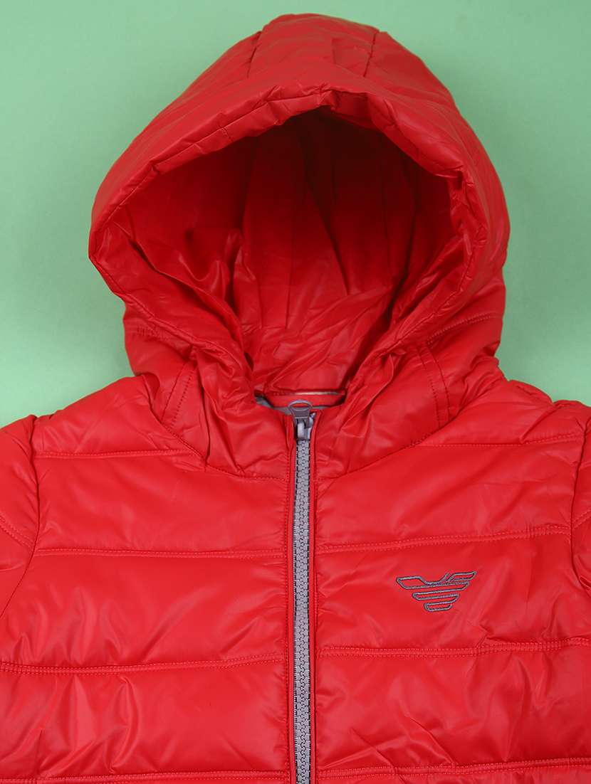 boys solid long sleeve hooded jacket - 21665180 -  Standard Image - 2