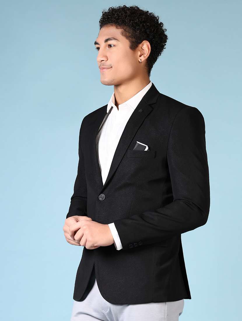 men solid long sleeve single breasted blazer - 21665182 -  Standard Image - 2