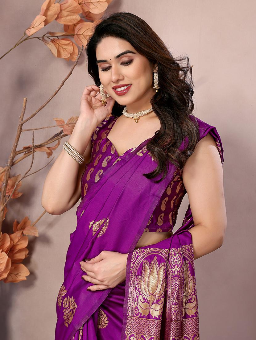 women self design banarasi saree with blouse - 21665271 - Standard Image - 2