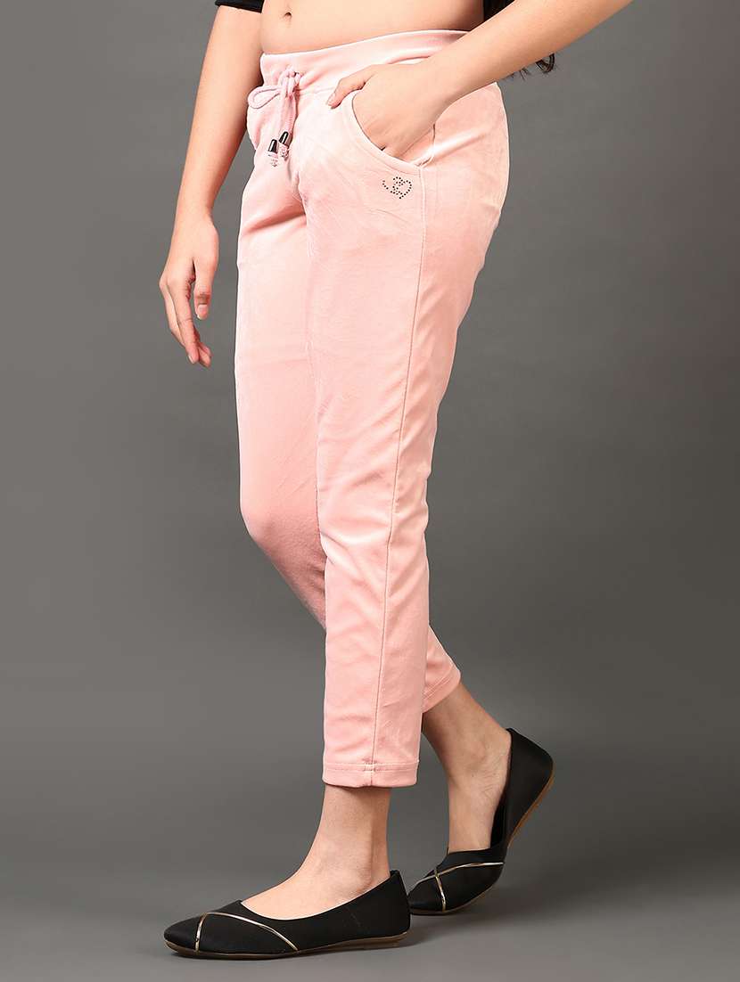 girls solid mid rise winter wear pyjama  - 21665357 -  Standard Image - 2