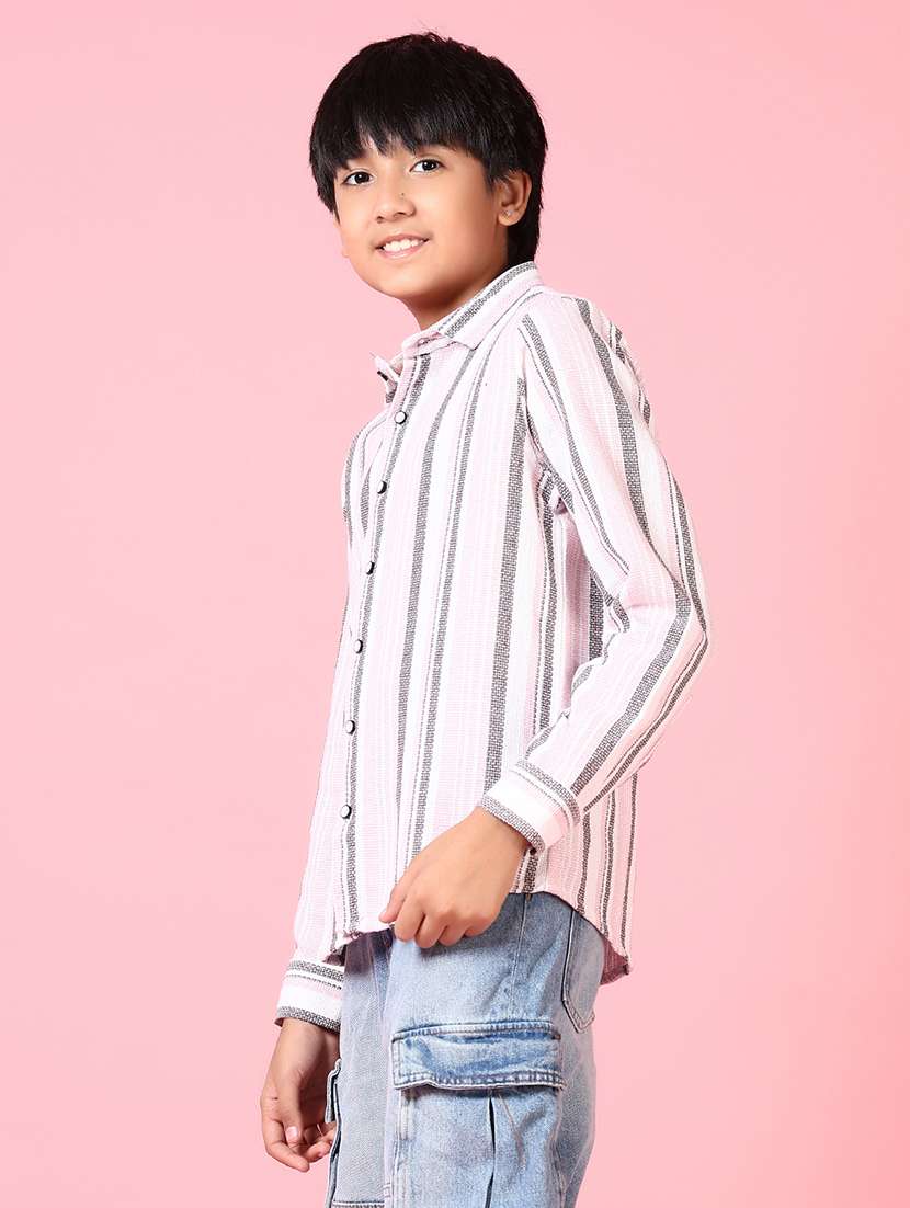 boys long sleeves striped shirt - 21665409 -  Standard Image - 2