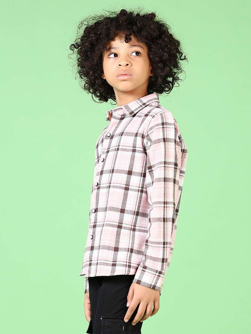 boys long sleeves checkered shirt - 21665412 -  Standard Image - 2