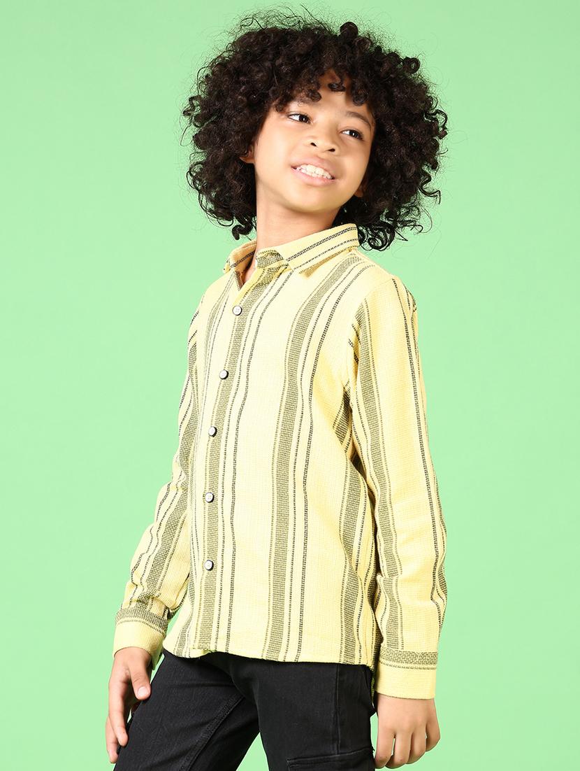 boys long sleeves striped shirt - 21665414 - Standard Image - 2