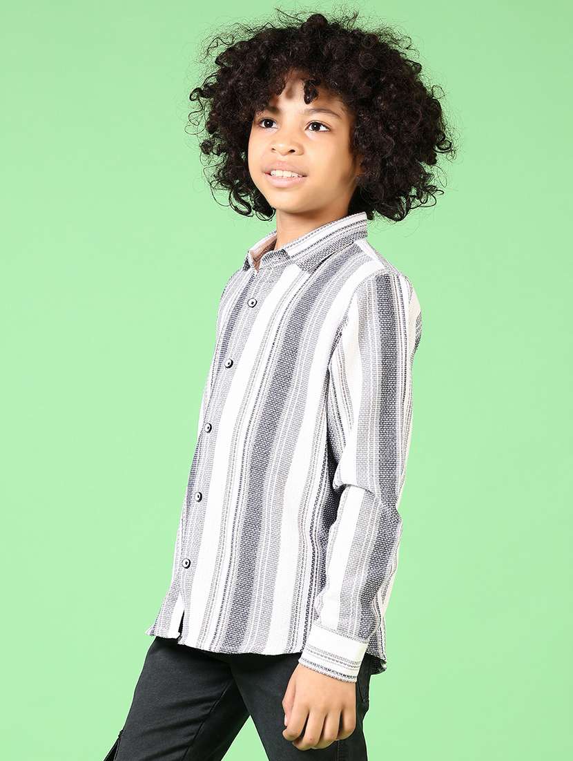 boys long sleeves striped shirt - 21665415 - Standard Image - 2