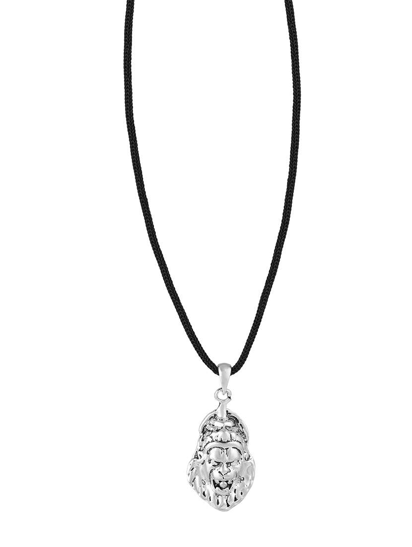 men sacred idol pendant with black thread - 21665489 -  Standard Image - 2