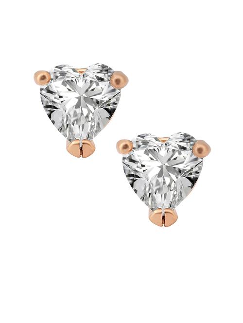 women gold brass studs earring - 21666143 - Standard Image - 0