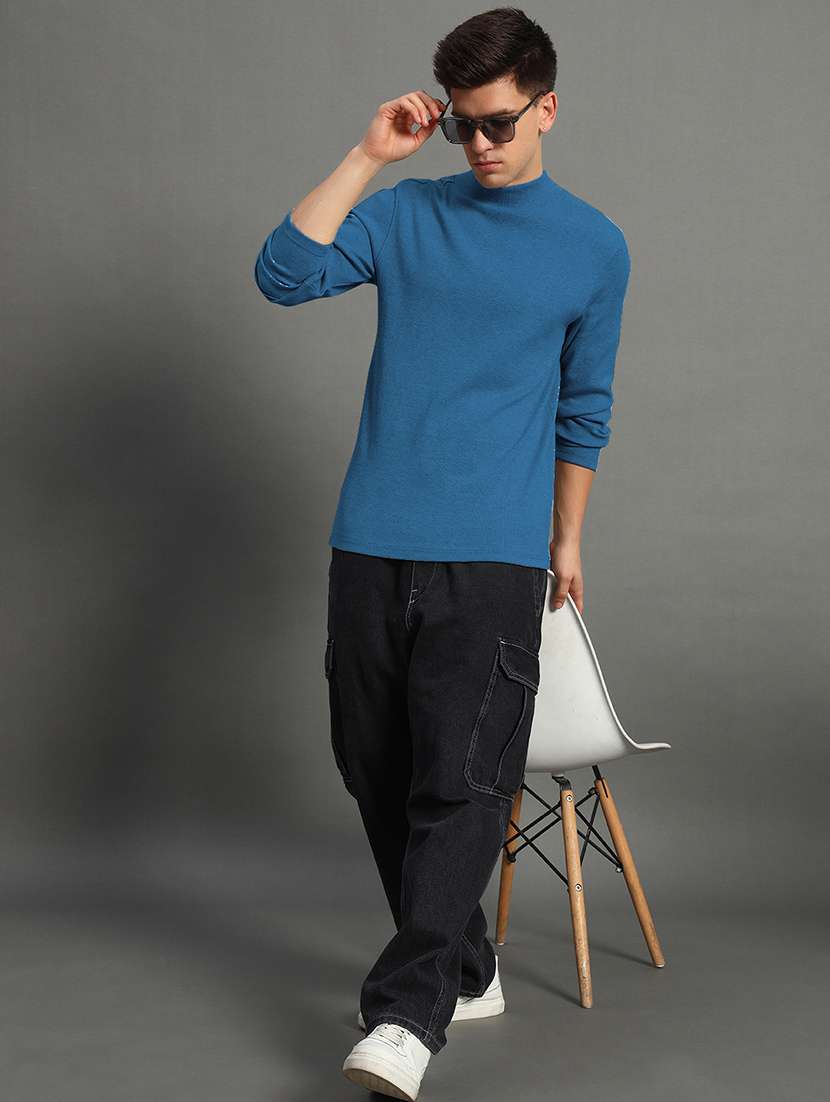 men long sleeve plain pullover - 21666265 -  Standard Image - 2