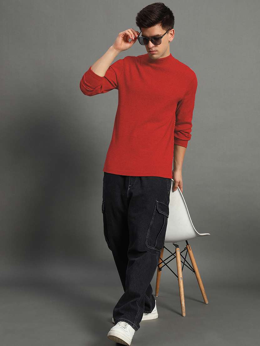 men long sleeve plain pullover - 21666266 -  Standard Image - 2