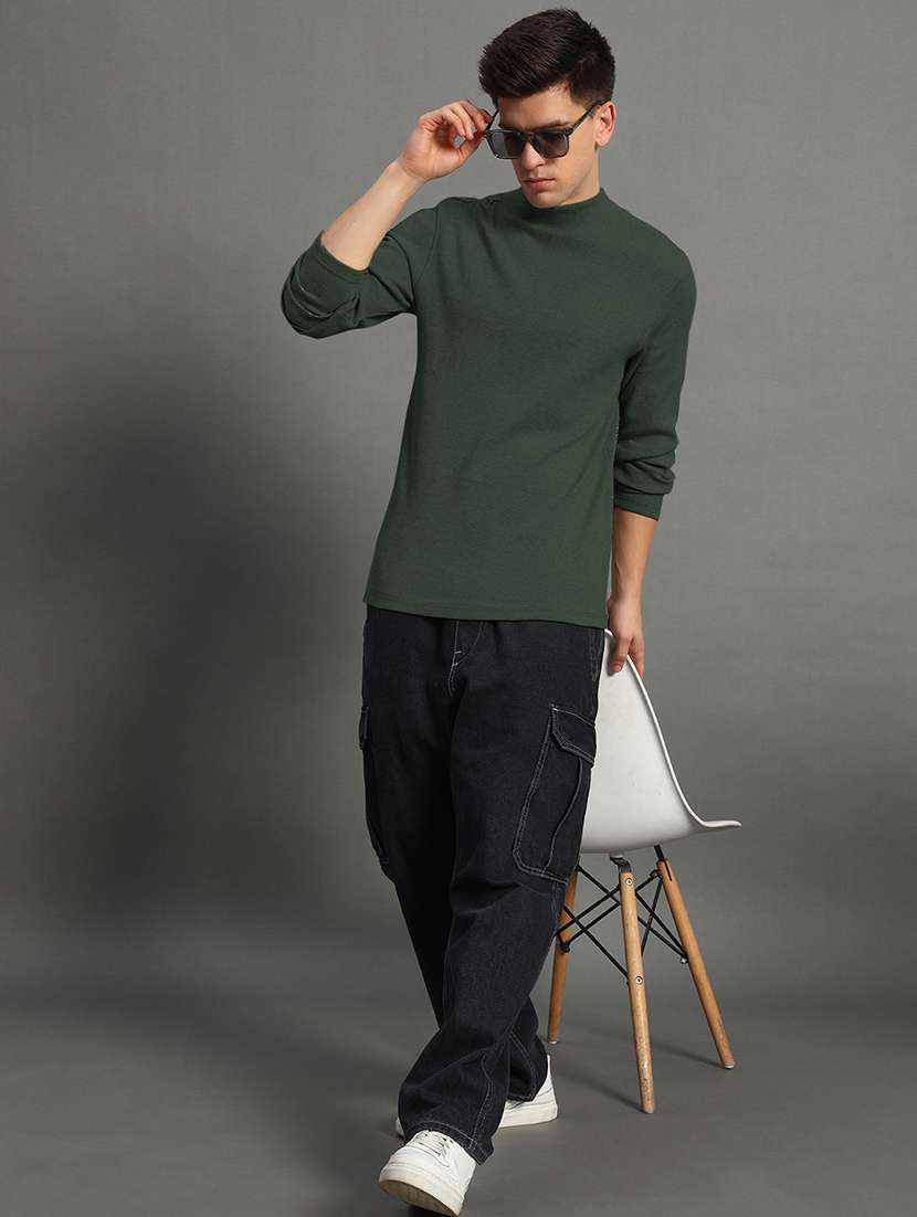 men long sleeve plain pullover - 21666269 -  Standard Image - 2