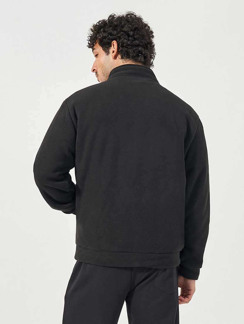 men black solid long sleeve casual jacket - 21666280 -  Standard Image - 2