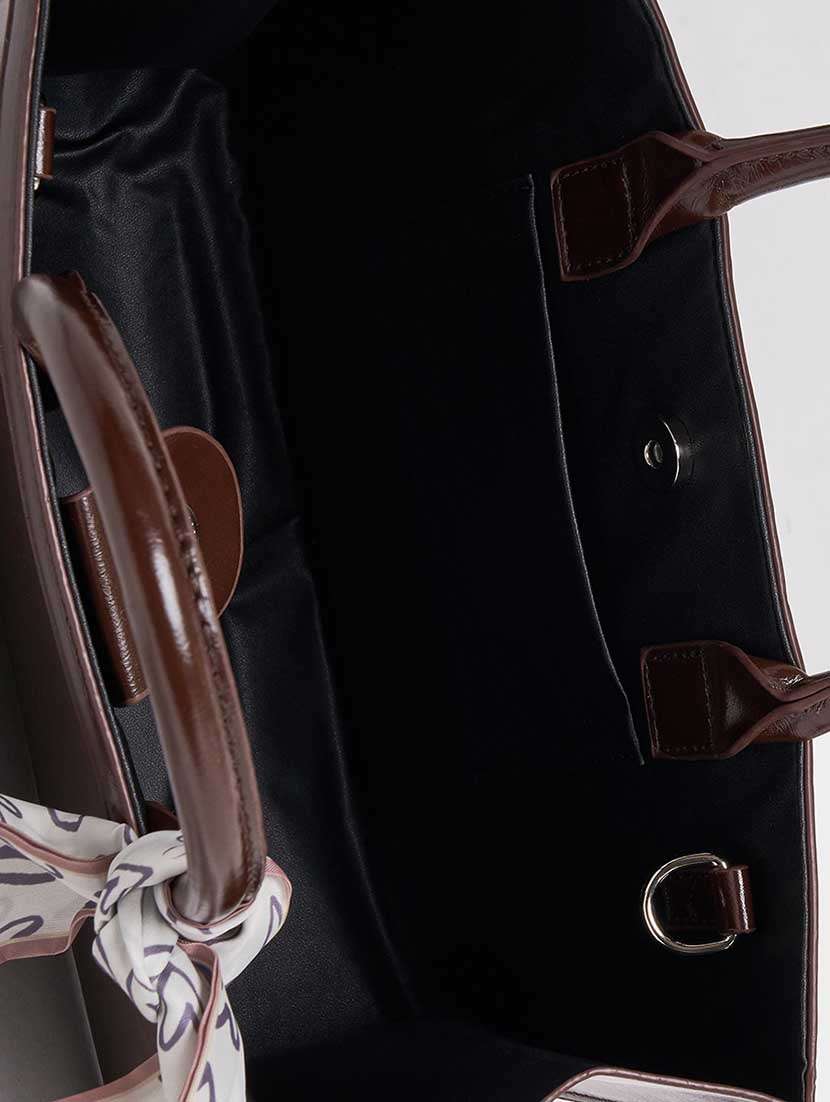 women brown solid hangbag - 21666305 -  Standard Image - 2