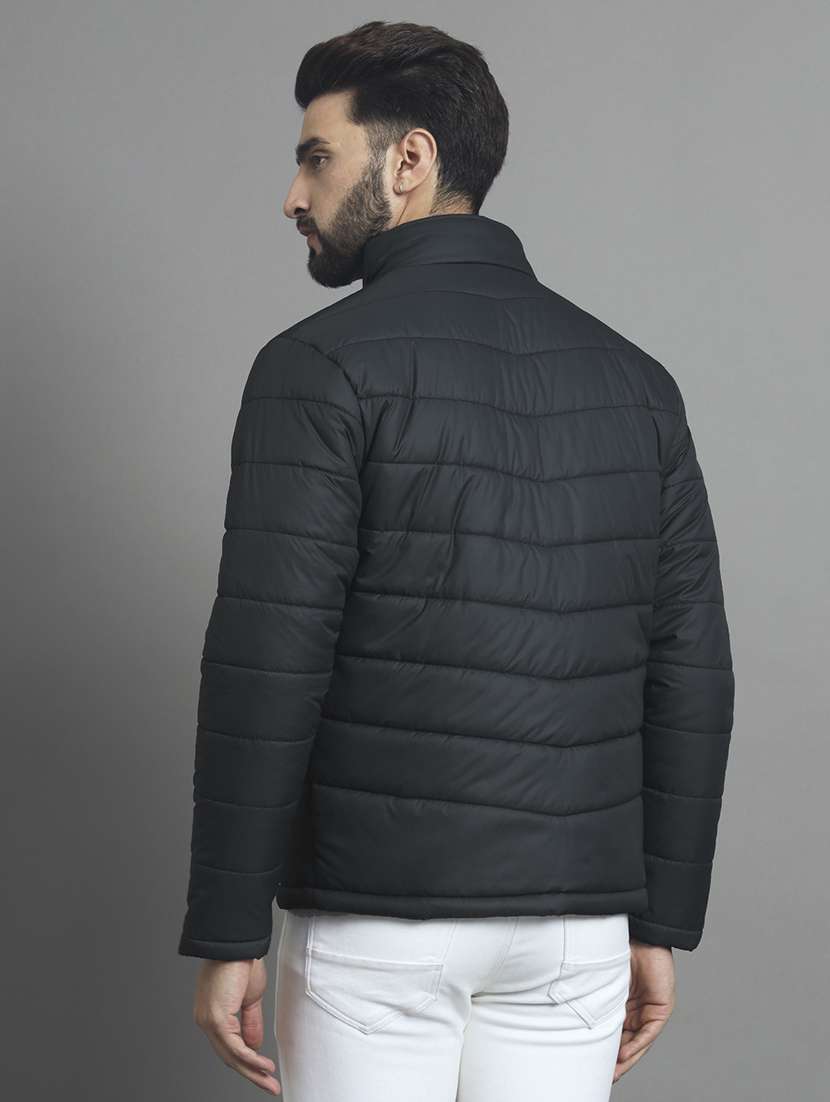 men long sleeve solid quilted jacket - 21666505 -  Standard Image - 2