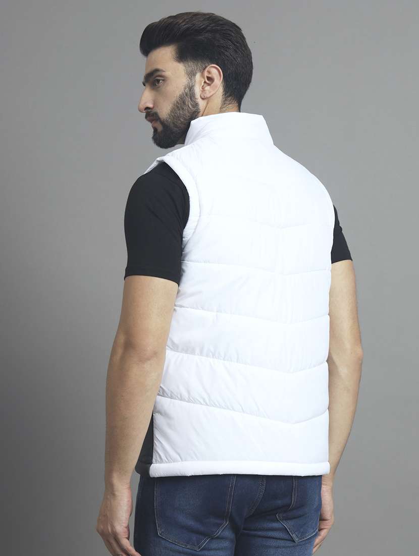 men sleeveless color block quilted jacket - 21666516 -  Standard Image - 2