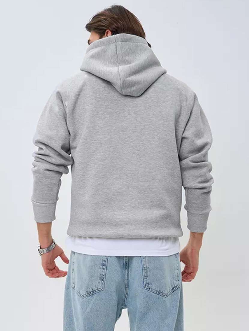 men long sleeves chest print sweatshirt - 21666572 -  Standard Image - 2