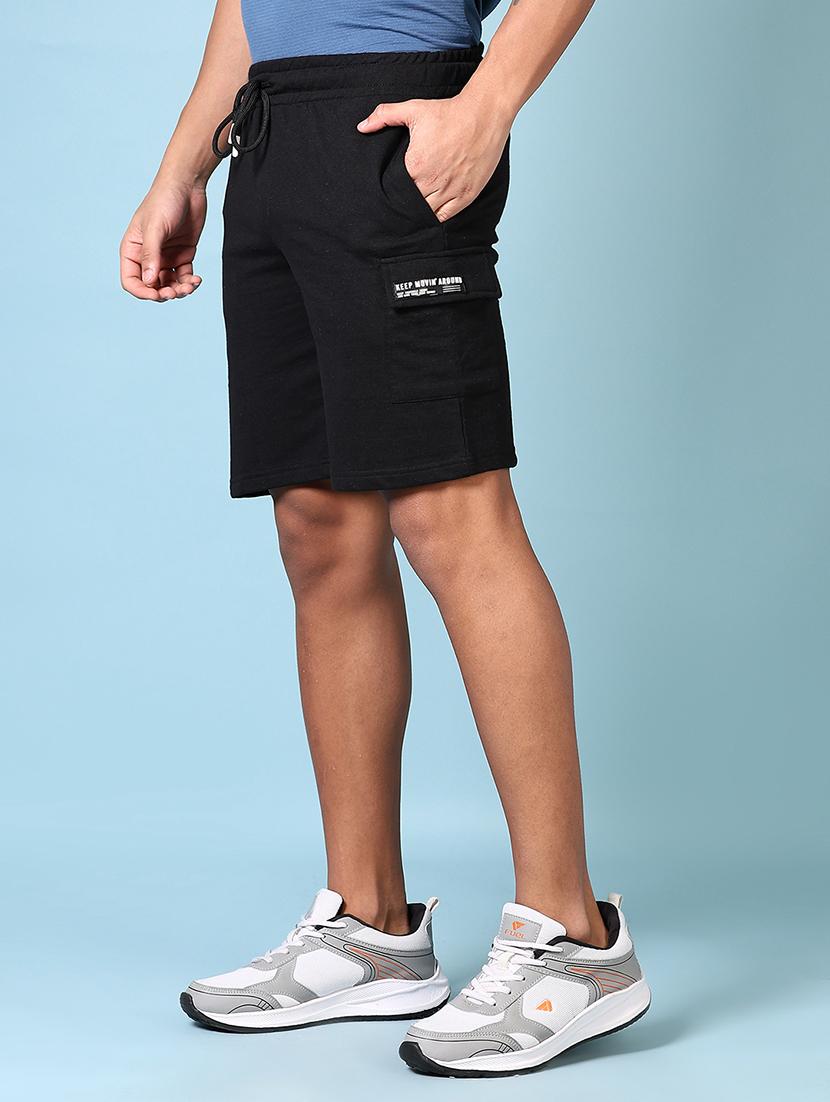 men mid rise solid shorts - 21666698 - Standard Image - 2