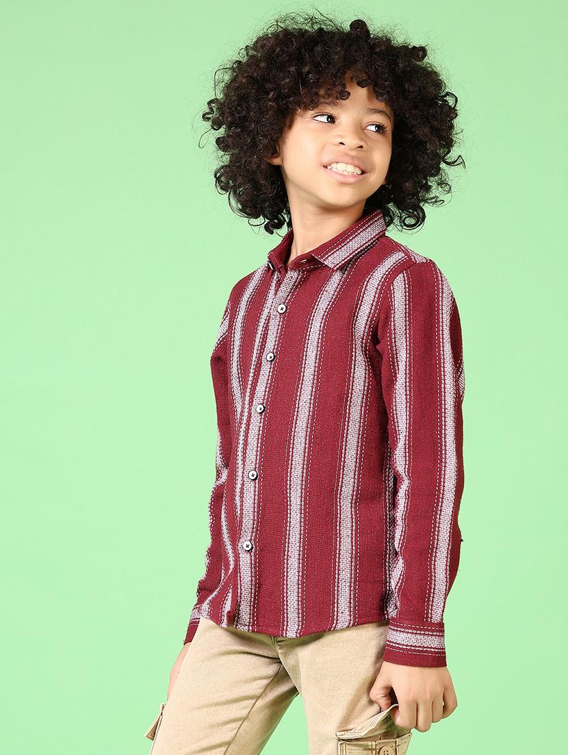 boys long sleeves striped shirt - 21666750 - Standard Image - 2