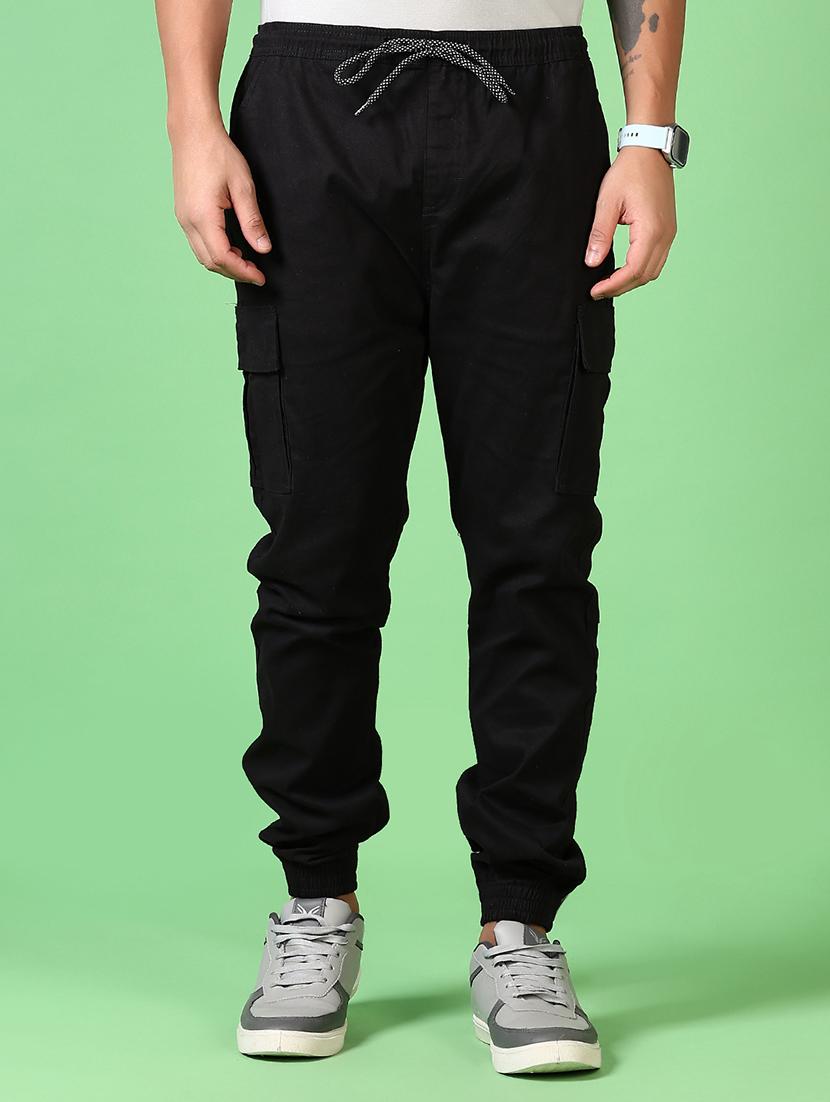 men solid mid rise regular fit jogger - 21666795 -  Zoom Image - 0