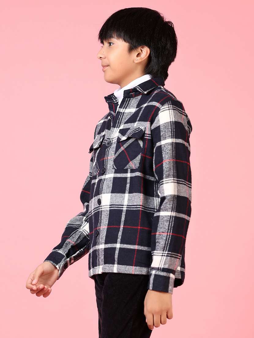 boys long sleeves checkered shirt - 21666805 -  Standard Image - 2
