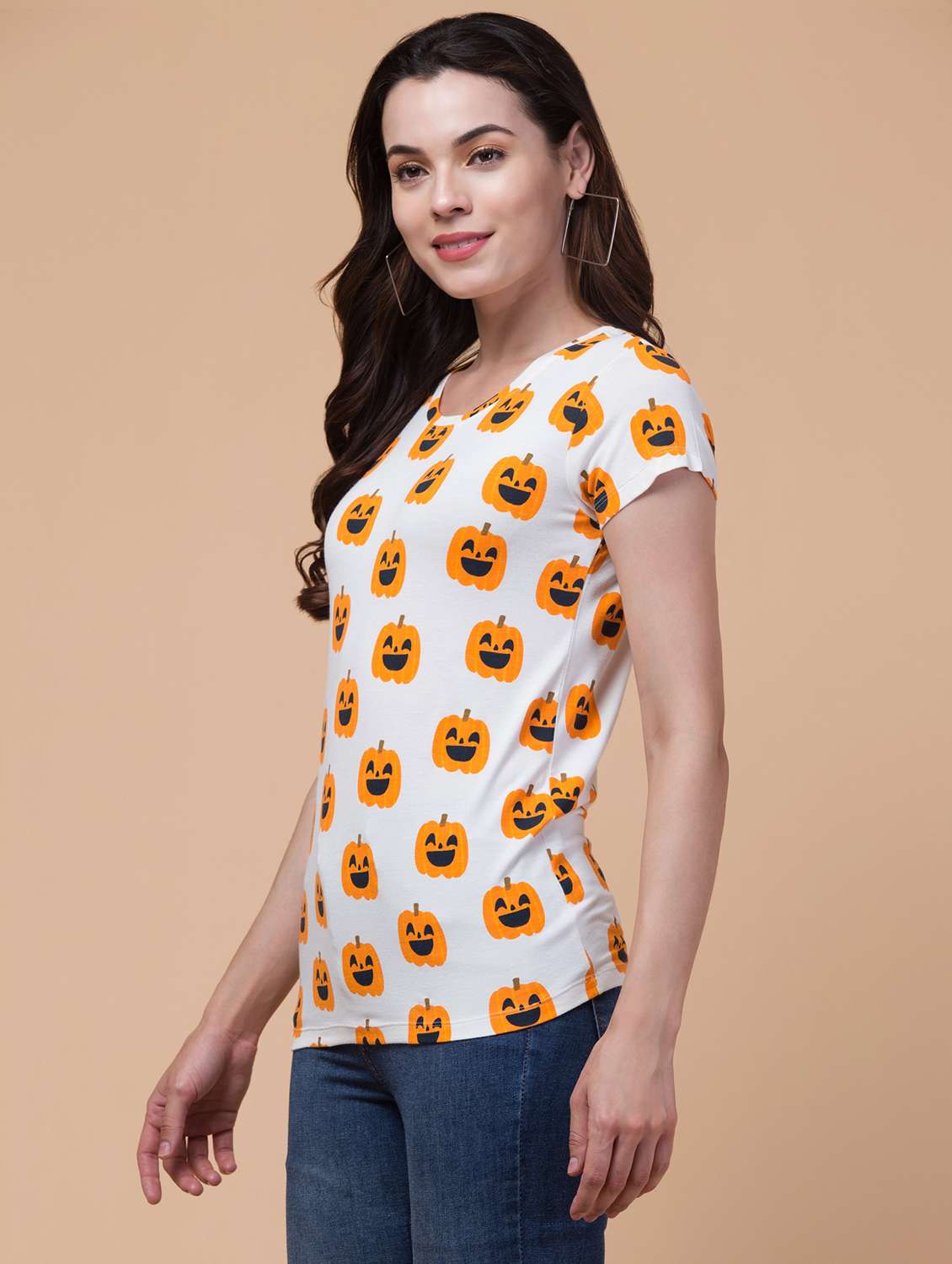 women printed short sleeve t-shirt - 21666932 -  Standard Image - 2