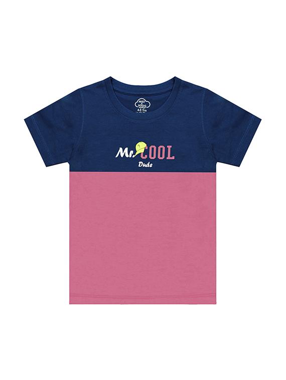 kids round neck short sleeve color block t-shirts combo - 21666992 - Standard Image - 2