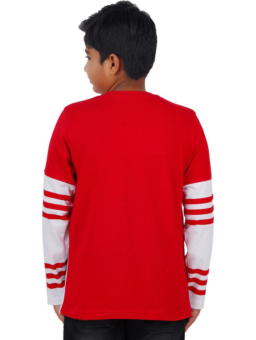 kids round neck long sleeve color block t-shirts combo - 21667011 - Standard Image - 2