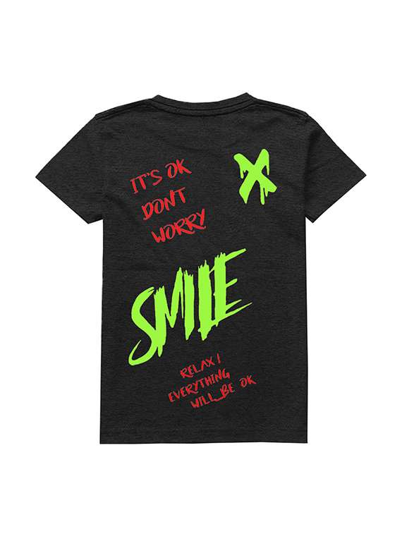 kids round neck short sleeve printed t-shirts combo - 21667021 -  Standard Image - 2