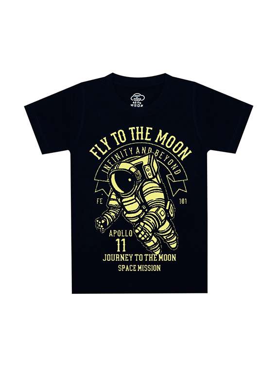 kids round neck printed t-shirts combo - 21667036 - Standard Image - 2