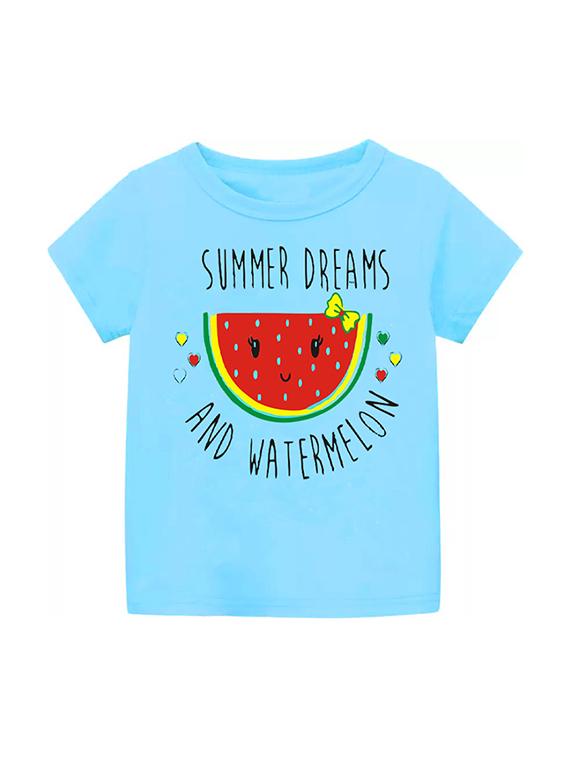 kids round neck printed t-shirts combo - 21667054 - Standard Image - 2