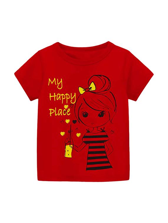 kids round neck printed t-shirts combo - 21667077 - Standard Image - 2