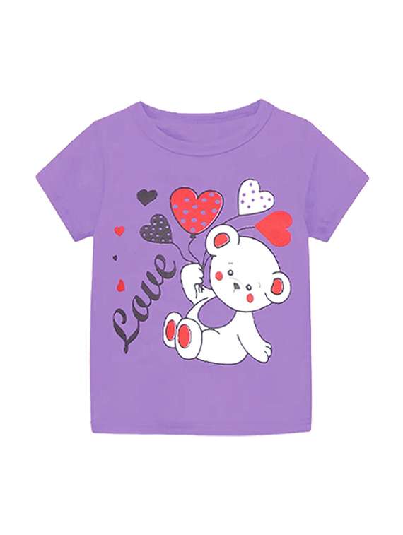 kids round neck printed t-shirts combo - 21667084 - Standard Image - 2