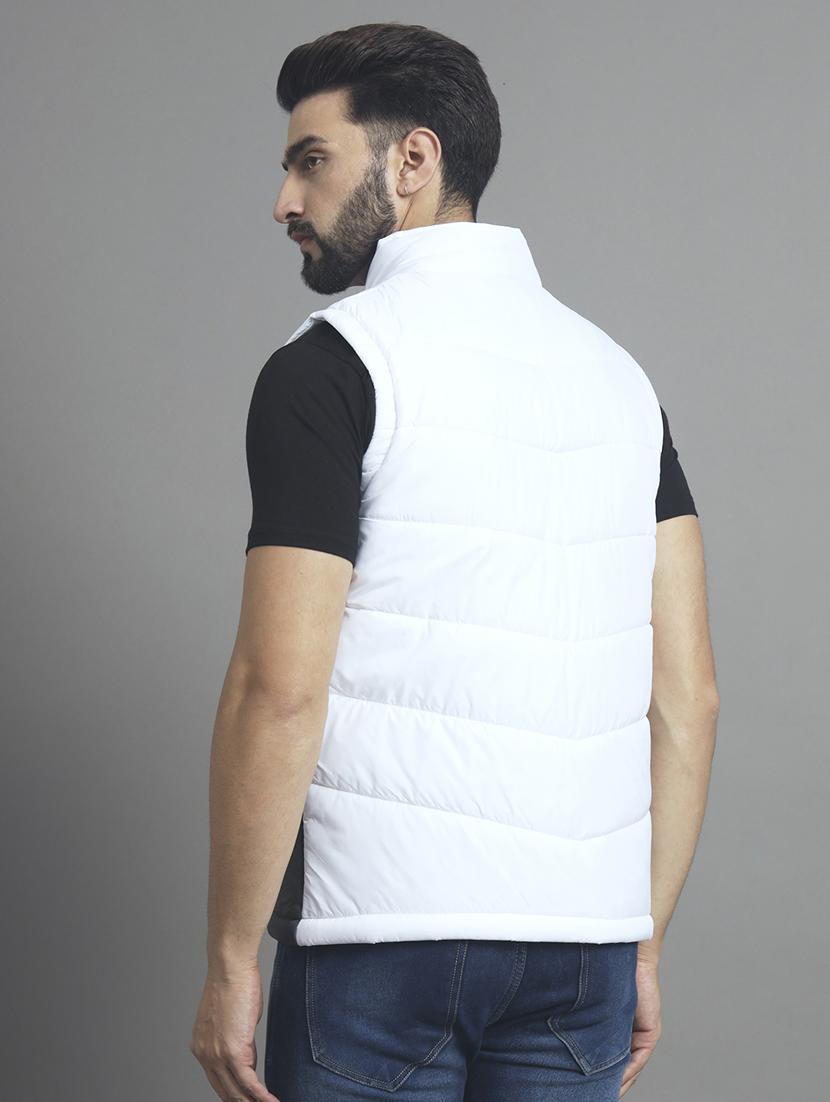men sleeveless color block quilted jacket - 21667331 - Standard Image - 2