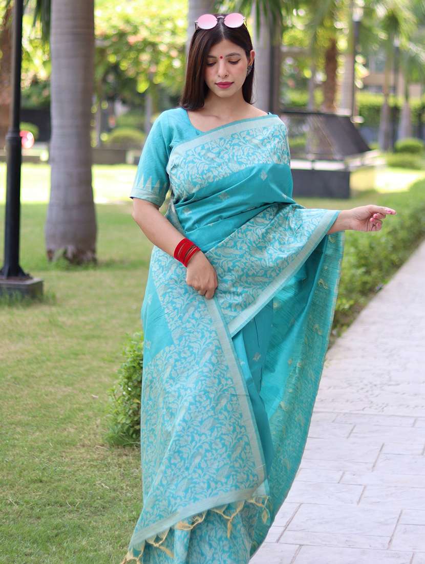 women self design handloom saree with blouse - 21667387 - Standard Image - 2