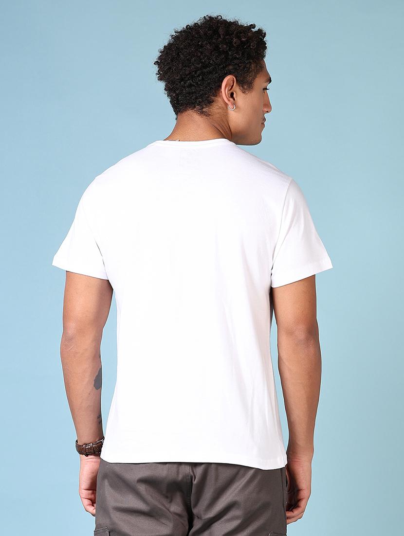 men round neck front print t-shirt - 21667590 - Standard Image - 2