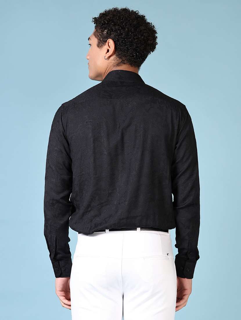 men self design long sleeve formal shirt - 21667694 -  Standard Image - 2