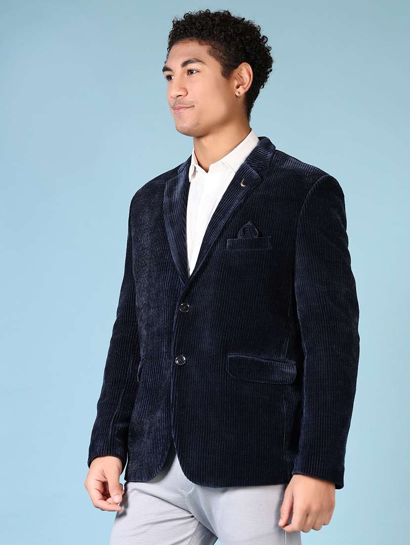 men solid long sleeve single breasted blazer - 21667725 -  Standard Image - 2