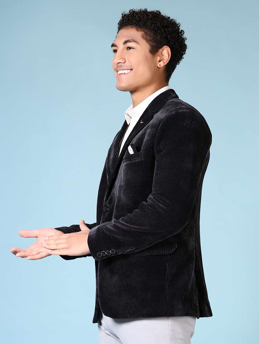 men solid long sleeve single breasted blazer - 21667726 -  Standard Image - 2