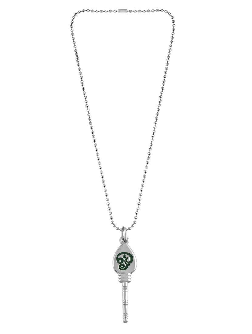 men combo of 4 brass murugan vel pendant with chains - 21667802 - Standard Image - 2