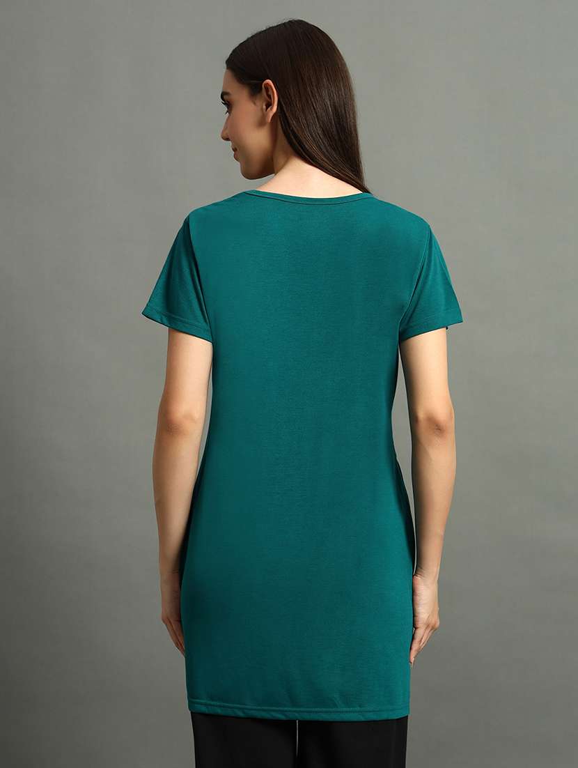 women round neck printed sleepwear regular tee - 21668162 -  Standard Image - 2
