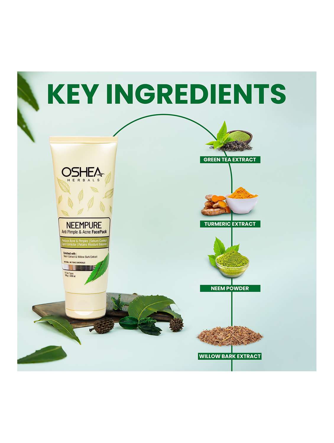 oshea herbals turmeric extract face pack - 21668212 -  Standard Image - 2