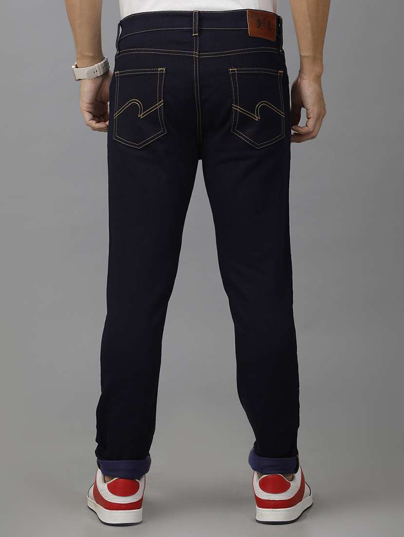 men mid rise slim fit plain jeans - 21668303 -  Standard Image - 2
