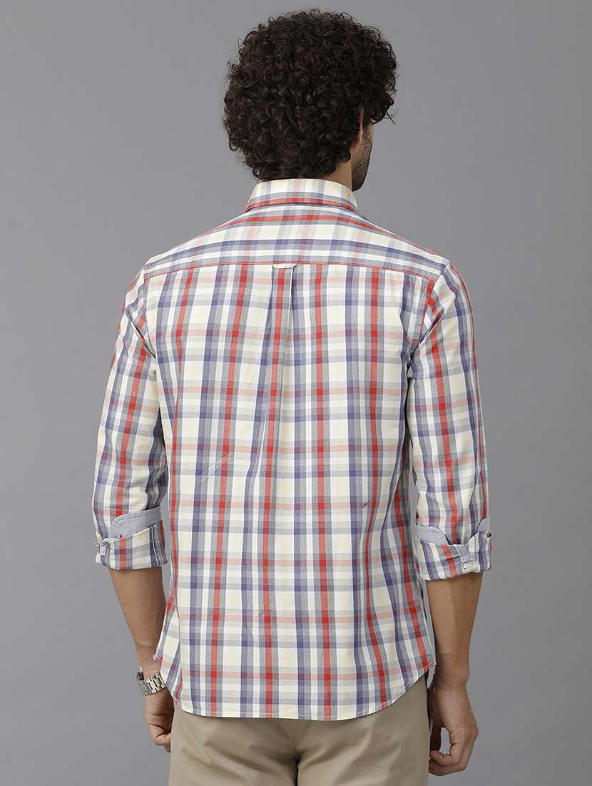 men checkered long sleeve casual shirt - 21668597 -  Standard Image - 2